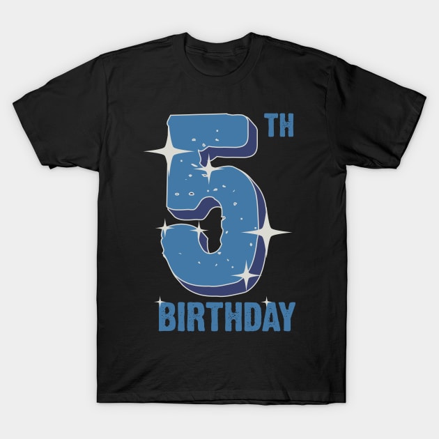 5th birthday for boys T-Shirt by Emma